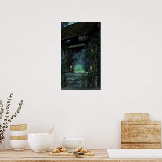 123.大釜 ポスター (キッチン)