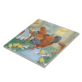 123.小さな赤いメンドリ タイル (側面)