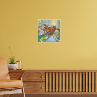 123.小さな赤いメンドリ ポスター