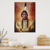 123.座っている牡ウシ ポスター (キッチン)