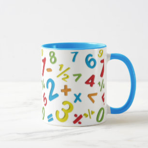 123 数字 数学 マグカップ