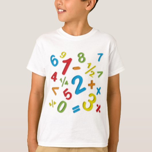 123 数字 数学 Tシャツ (正面)