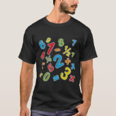 123 数字 数学 Tシャツ (正面)