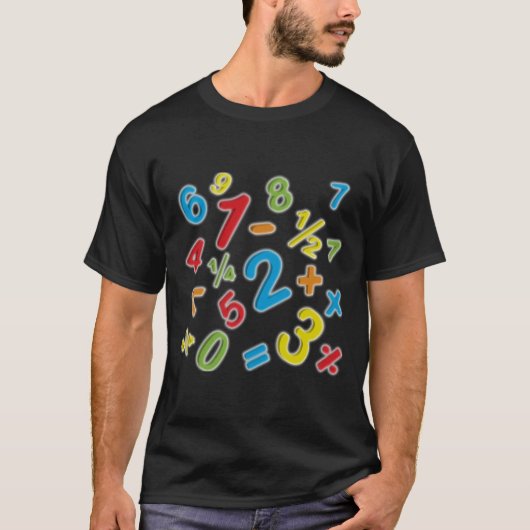 123 数字 数学 Tシャツ (正面)