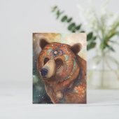 123.美しいクマ ポストカード (スタンド正面)