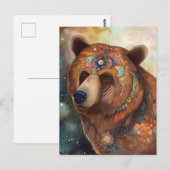 123.美しいクマ ポストカード (正面/裏面)