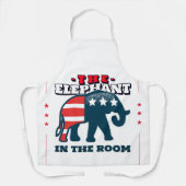 123.部屋の中の象 エプロン (正面)