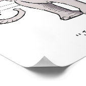 123.部屋の中の象 ポスター (角)