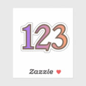 123 Angel Number Moving Forward Sticker シール (シート)