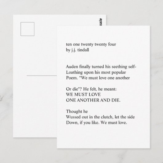 124葉書 ポストカード (正面/裏面)