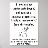 124.大きな犬 ポスター (正面)