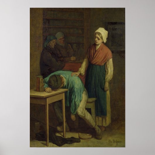 124.酔っぱらった人 ポスター (正面)