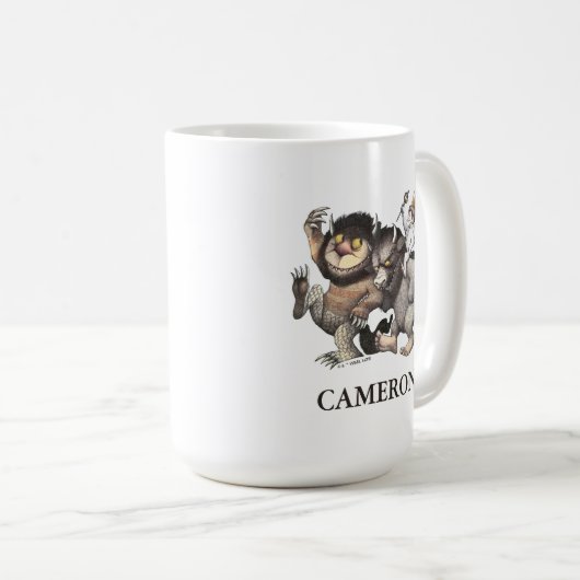 124.野生のモノたちのいる場所 |名前の追加 コーヒーマグカップ (正面右)