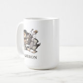 124.野生のモノたちのいる場所 |名前の追加 コーヒーマグカップ (正面左)