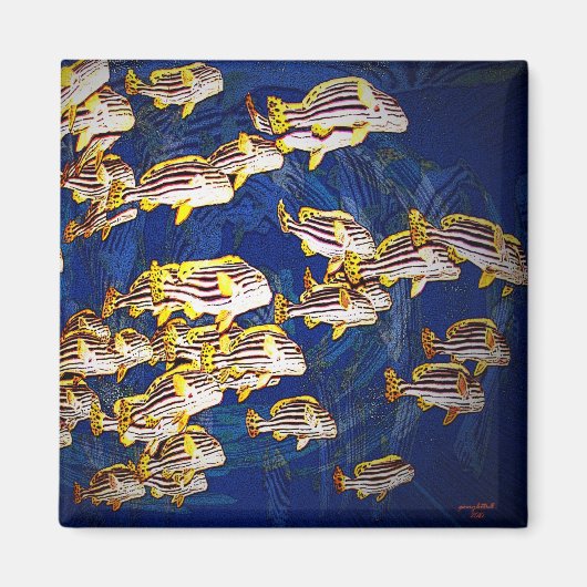 124.魚たち マグネット (正面)