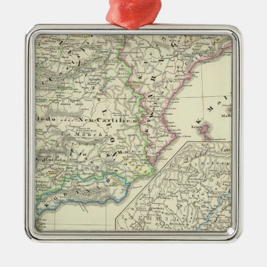 1257年から1479年までイベリア半島 メタルオーナメント (正面)