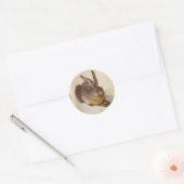 125.ウサギ ラウンドシール (封筒)