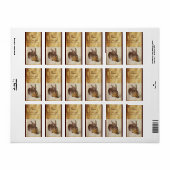 125.ウサギ ラベル (フルシート)