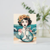 125.人魚と人魚 ポストカード (スタンド正面)