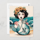 125.人魚と人魚 ポストカード (正面/裏面)