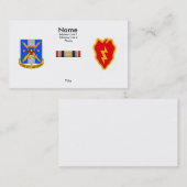 125th OIFサービスリボンとのMIのBN.第25 ID (l) 名刺 (正面/裏面)