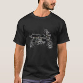 125Zモンキーバイク少年 Tシャツ (正面)