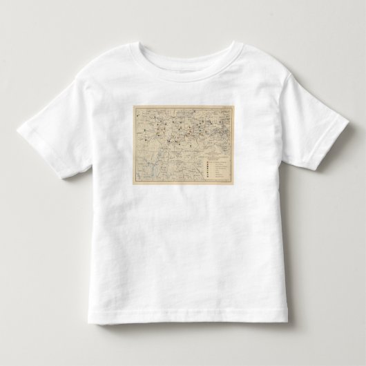 126の人口重心、農場 トドラーTシャツ (正面)
