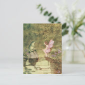 126.カエルと妖精 ポストカード (スタンド正面)