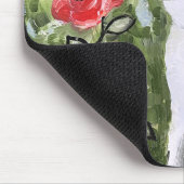 126.ネコとケシ マウスパッド (コーナー)