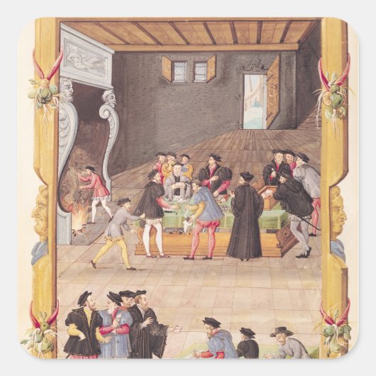 126.公爵と王の秘書 スクエアシール (正面)