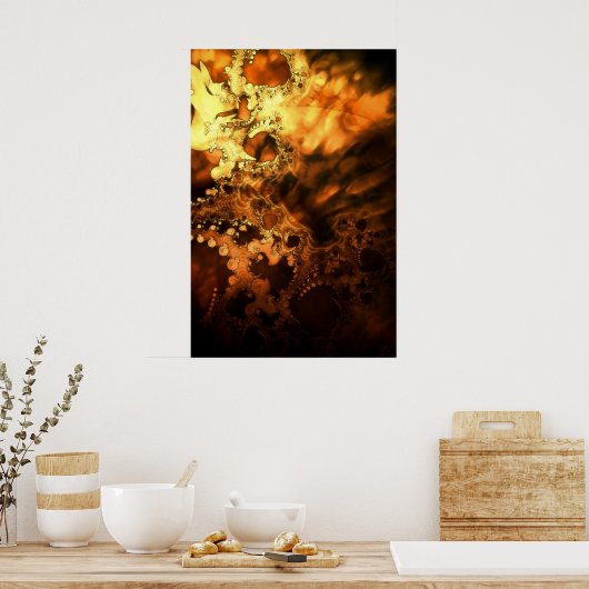 126.暗い王子と妖精 ポスター (キッチン)