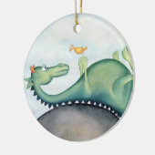 126.竜と鳥 セラミックオーナメント (左)