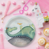 126.竜と鳥 ペーパープレート (パーティー)