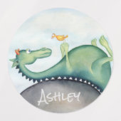 126.竜と鳥 ラベル (デザイン2)