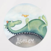 126.竜と鳥 ラベル (デザイン1)