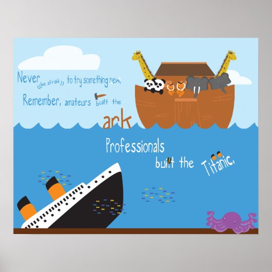 126.箱舟とタイタニック ポスター (正面)