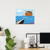 126.箱舟とタイタニック ポスター (ホームオフィス)