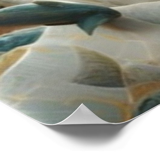 126.老人と巨大な波 ポスター (角)