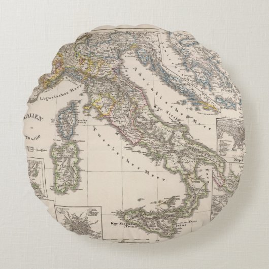 1270年から1450年までイタリア ラウンドクッション (正面)