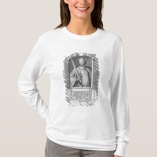 1272年、afからのエドワードIの(1239-1307年の)イギリス国王 Tシャツ (正面)
