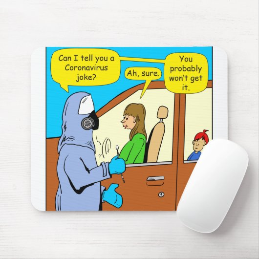 1274コロナウイルスジョーク漫画 マウスパッド (マウス)