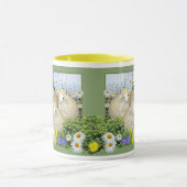 127.羊の群れ マグカップ (中央)