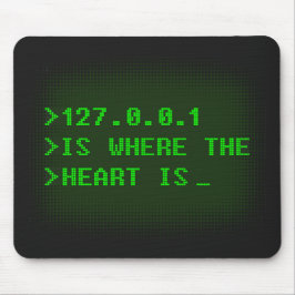 127.0.0.1はハート マウスパッド