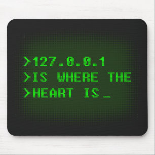 127.0.0.1は、ハートが マウスパッド