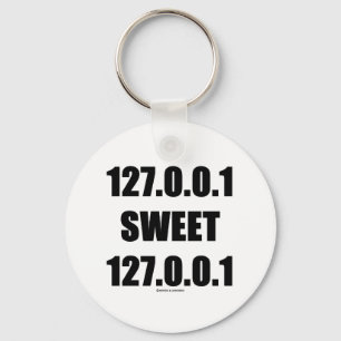 127.0.0.1甘い127.0.0.1 (家の甘い家のギーク) キーホルダー