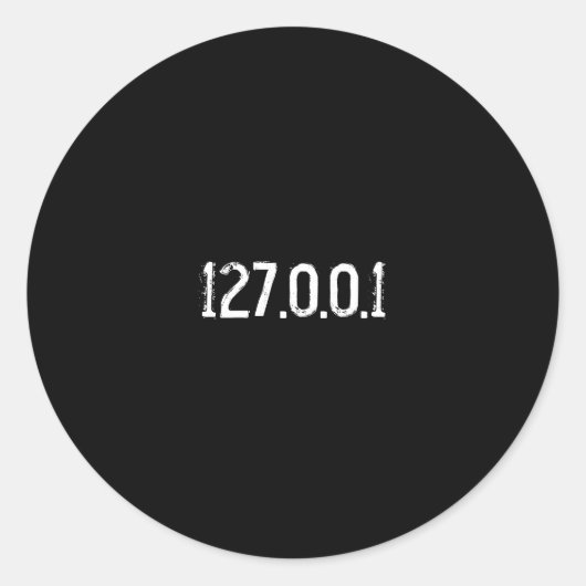 127.0.0.1 ラウンドシール (正面)