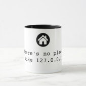 127.0.0.1 IPアドレスのような場所がない マグカップ (中央)
