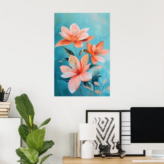 1285フローラ ポスター (ホームオフィス)