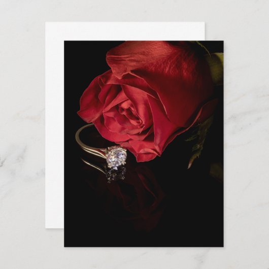 1285-婚約発表 招待状 (正面/裏面)