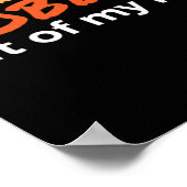 128.感謝祭のシャツおもしろいガブルぐらつき七面鳥 ポスター (角)